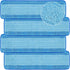 4 PCS Replacement Mop Pads, Microfiber Cleaning Mop Compatible with Bona Mop, Washable & Reusable, 18 Inch, Blue