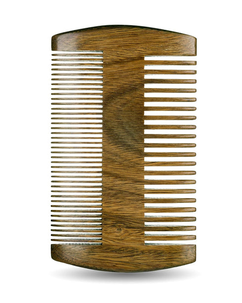Sandalwood Beard Comb for Men, Handmade Wooden Comb with Fine & Wide Tooth