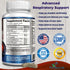 Lung Support Supplement, Lung Cleanse & Detox Formula for Clear Lungs and Comfortable Breathing, 60 Capsules