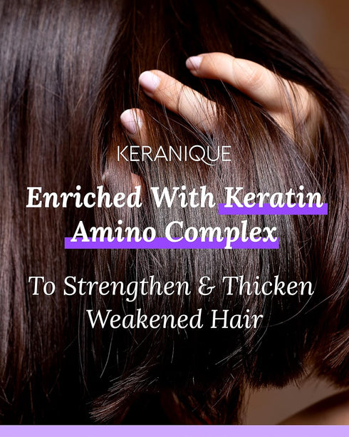 Keranique Volumizing Mousse for Women - Anti-Frizz Foam for Thickening and Styling Fine, Straight, Wavy, Curly Hair