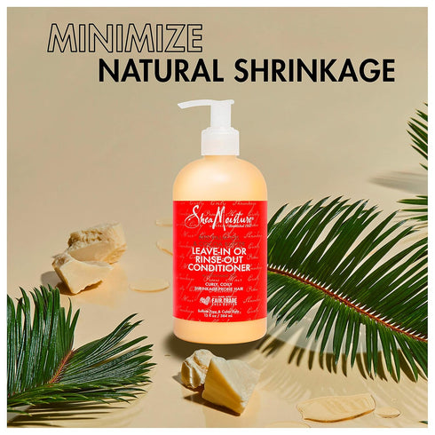 Sheamoisture Conditioner for Curly Hair - Red Palm Oil and Cocoa Butter with Flaxseed Oil, 13 oz
