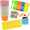 12 Ounce Disposable Paper Treat Cups, Ice Cream Bowls, Plastic Spoons, Paper Straws - Ice Cream Sundae Kit for 24,