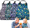 Adult Bibs with Crumb Catcher for Men,4 Pack Adjustable Bibs for Eating,Waterproof