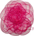 100pcs Sheer Organza Favor Bags, Round Drawstring Jewelry Candy Pouch, 26cm/10.2 inch Diameter (Hot Pink)