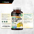 BIO KRAUTER Mullein Capsules for Lung Detox 1200 mg - 250 Count - Vegan Mullein Leaf Capsules for Respiratory Support -