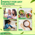 300 PCs Disposable Wooden Cutlery Set | 6.5" Compostable Utensils, Biodegradable, Eco-Friendly | 100% All-Natural