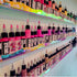 YMVV 15" Nail Polish Rack, Wall Mounted Shelf, 6 Pack Clear Acrylic Organizer for Nail Supplies