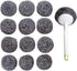 Stainless Steel Sponges Scourer Set with Handle, 12 Pack Large Kitchen Cleaning Tool
