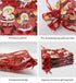 24PCS Christmas Organza Gift Bags - 4X6 with Drawstring, 11 Mix Pattern Small Goodie Candy Party Favor Xmas Bags