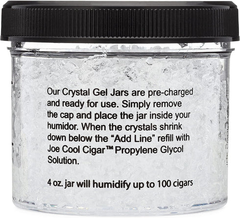 Crystal Gel Humidifier for Cigar Humidors, 4oz Jar