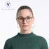 VisionGlobal Blue Light Blocking Glasses for Women/Men, Anti Eyestrain, Stylish Oval Frame, Tortoise, +1.75