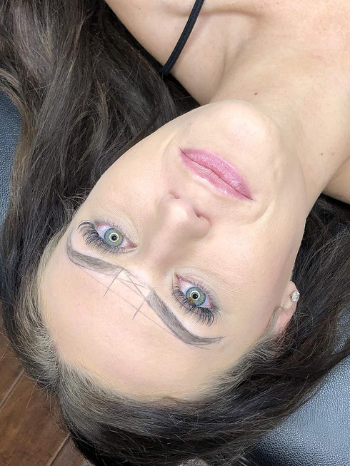MADLUVV Mapping String, Black Pre-Inked Brow Mapping String for Microblading & PMU, Professional Cosmetic Grade Tool