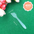 Mini Disposable Plastic Cosmetic Spatulas - SumDirect 400 Pcs Frosted Clear Skincare Makeup Mask Spatula