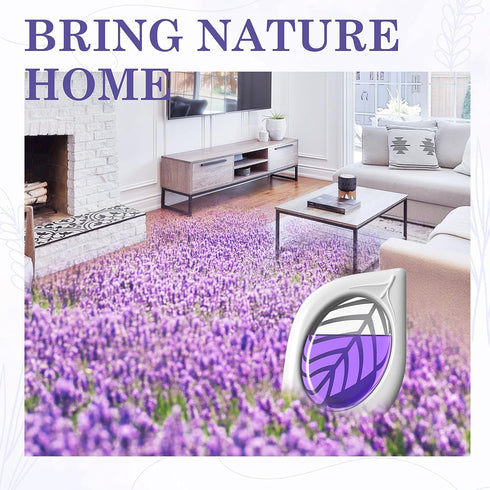 Air Freshener for Home, 4 Pack, Lavender Essential Oils, Odor Eliminator for Small Areas, Up to 120 Days