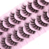wiwoseo Lashes Natural Look Eyelashes - 3D Thick Volume D Curl Wispy Fake Eyelashes, 10 Pairs Pack