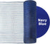 2 Rolls Navy Blue Deco Mesh Ribbon, 10 in x 30 ft with Blue Foil Wire for Christmas Wreath Decoration