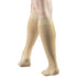 Truform Short Length 20-30 mmHg Compression Stockings for Men and Women, Reduced Length, Closed Toe, Beige, Large
