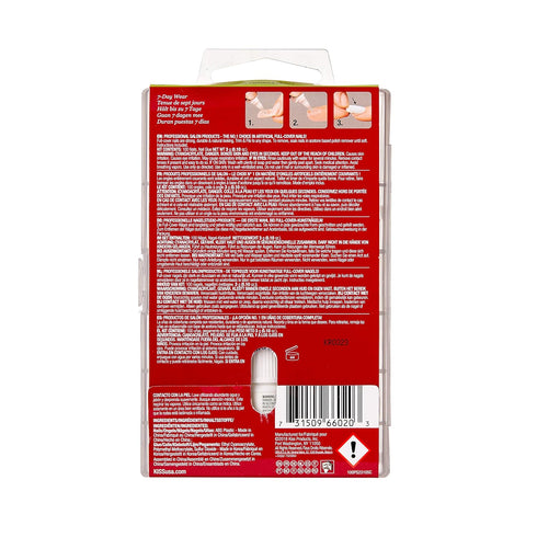 Kiss 100 Acrylic Plain Full-Cover Nails, Active Long Square