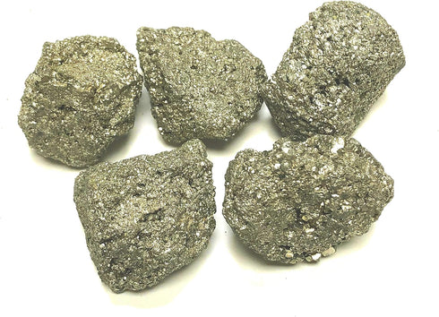 Zentron Collection Natural Rough Pyrite, 1/2 Pound, 2"
