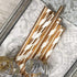 Rose Gold Solid and Stripe Foil Paper Straws, 7.75 Inches, 50 Pack by Outside the Box Papers
