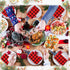Hahafelt 24 Pack Reusable Paper Towels Rolls Bulk Red Black Buffalo Plaid Washable Kitchen Towels Paperless Cotton
