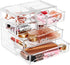 Sorbus Clear Makeup Organizer Display - Stylish Storage Case for Cosmetics, Jewelry & Hair Accessories