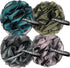 AmazerBath Charcoal Loofah Sponge, Shower Loofah 60g/PCS, Set of 4 - Charcoal Blue, Gray, Pink & Army Green, Bath