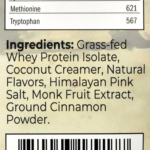 Santa Cruz Paleo Whey Protein Powder, Vanilla, 20g Grass Fed Whey Protein Isolate per Serving, Gluten Free, Keto, Sugar