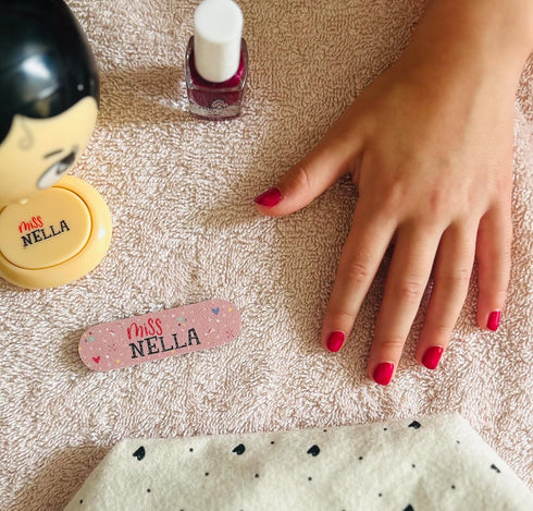 MISS NELLA WINTER GLITTER Nail Polish Set - Easy Peel Off, Water Based Formula, 3 Colors of Nail Glitter