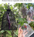 50pcs Sheer Black Organza Gift Bags 8X12 inch, Large Drawstring Jewelry Pouch for Wedding Party Favor
