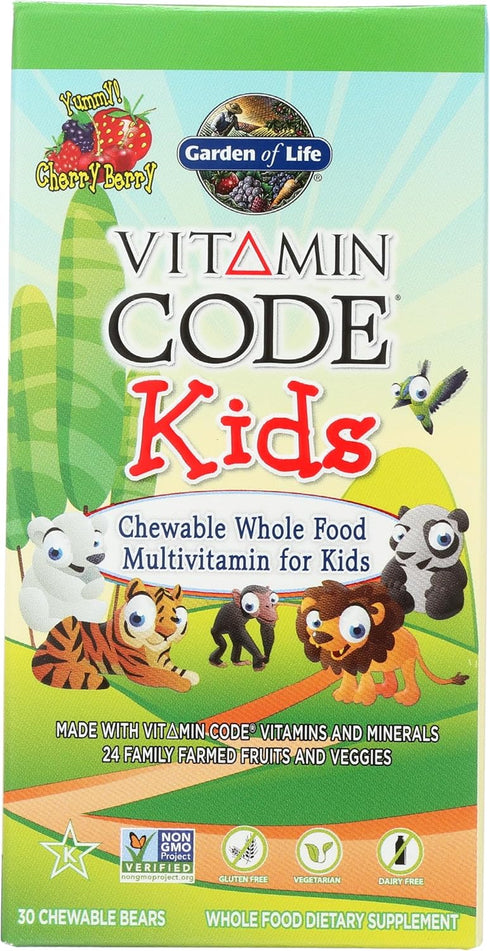 Immune 30 Garden of Life Vitamin Code Kids Multivitamin with Probiotics for Health - Multivitamin with Organic Fruits