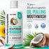 SELFWISE 16oz Nano-Hydroxyapatite Oil Pulling Whitening Mouthwash for Teeth and Gums, Natural & Organic, Whitens Teeth