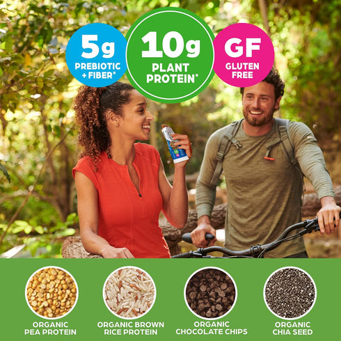 Orgain Organic Vegan Protein Bars, Chocolate Chip Cookie Dough - 10g Plant Based Protein, Gluten Free - 1.41 Oz (Pack