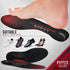 Physix Gear Orthotic Insoles for Men & Women - Arch Support Inserts for Plantar Fasciitis Comfort, Red/Black, S