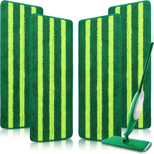 4 Pack Spray Mop Pads Refills for Libman Freedom Spray Mop, Reusable Microfiber Head Replacement for Floor Cleaning