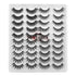 Lanflower 20 Pairs False Eyelashes, 4 Styles Fluffy Long Dramatic Lashes Pack, Wholesale Bulk Faux Mink Lashes