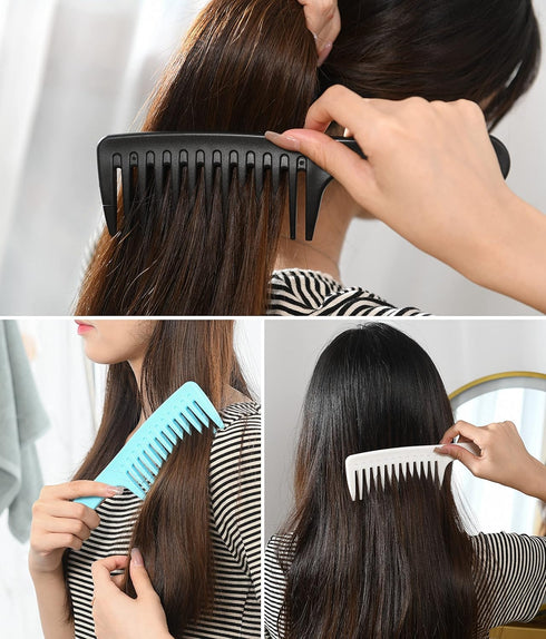 Wide Tooth Comb and Large Hair Detangling Comb, Durable Hair Brush for Best Styling, Suitable for All Hair Types