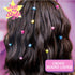 Just My Style Fairy Hair Tinsel Kit, Tinsel Hair Stylist Studio with 9 Colorful Strands & Hair Beading Tool