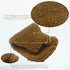Natural Vegetable Fiber Dual Sided Exfoliating Hemp Flax Ramie Glove, Pack of 2, Brown, Machine Washable
