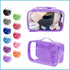 Small Clear Travel Packing Cube/See Through PVC Plastic Pouch for Carry On Suitcase, Backpack or Diaper Bag,