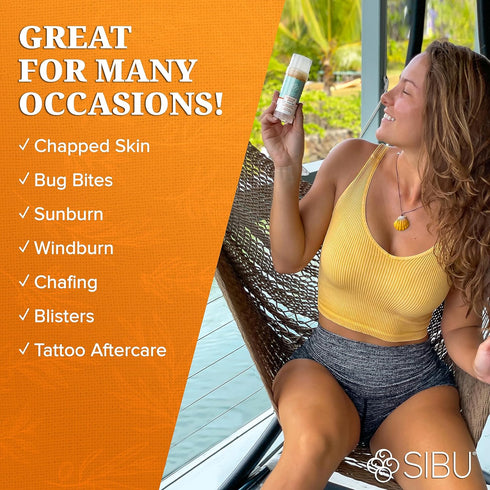 sibu Miracle Stick, Premium Himalayan Sea Buckthorn - Great for Dry Skin, Bug Bites, 1-Year Supply