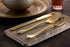 200 Gold Plastic Silverware Set, Heavy Duty Disposable Cutlery - 100 Forks, 50 Spoons, 50 Knives for Party Bulk