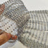 Rhinestone Head Scarf for Women - Bling Sparkle Hair Cap, Rave Turban Headband with Crystal Mesh Snood