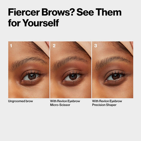 Revlon Eyebrow Precision Shaper, Reusable, Easy to Remove Unwanted Hairs, Japanese Steel with Protective Shield