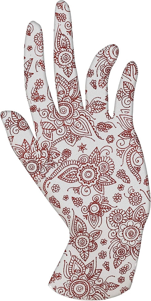 Malcolm's Miracle Henna Moisturizing Gloves - Lasts 2 Years, Made in The USA, Medium Size