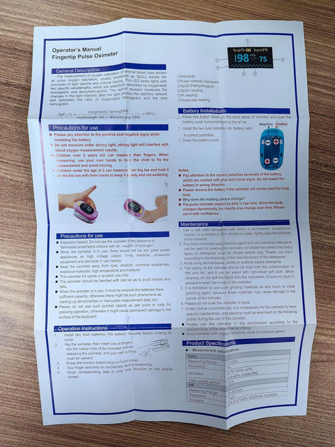 SpO2 Children Pulse Oximeter Fingertip Pulse Oximeter for Kids Child Blood Oxygen Monitor Portable Blood Oxygen
