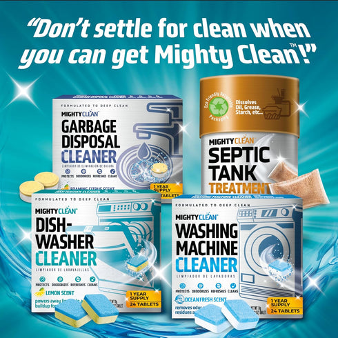 Dishwasher Cleaner and Deodorizer 24 Pack - 1 Year Supply of Deep Clean Tablets for Dishwasher