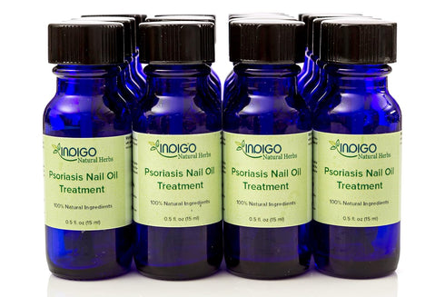 Indigo Natural Herbs Psoriasis Nail Oil Care - Relief for Toenails, Fingernails, Skin Care (15 ml)