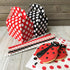 Outside the Box Papers MINI Gable Favor Boxes, Ladybug Theme, Red Black and White, 24 Count