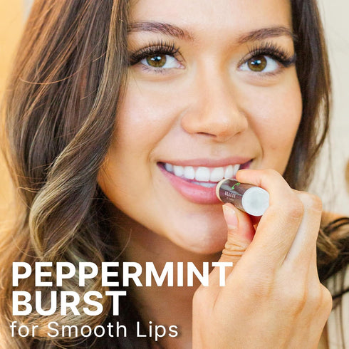 USDA Organic Peppermint Lip Balm, USA Made with Natural Ingredients, Chapstick for Dry Lips, Hydrating Gifts